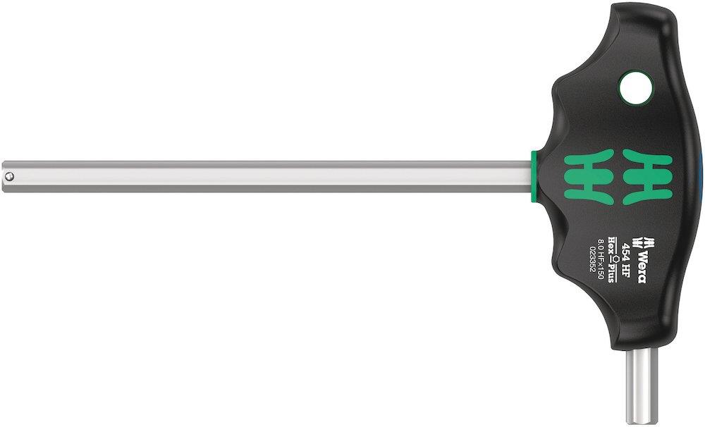 Wera 454 Hex-Plus HF Allen Key T-handle - 8mm, 150mm
