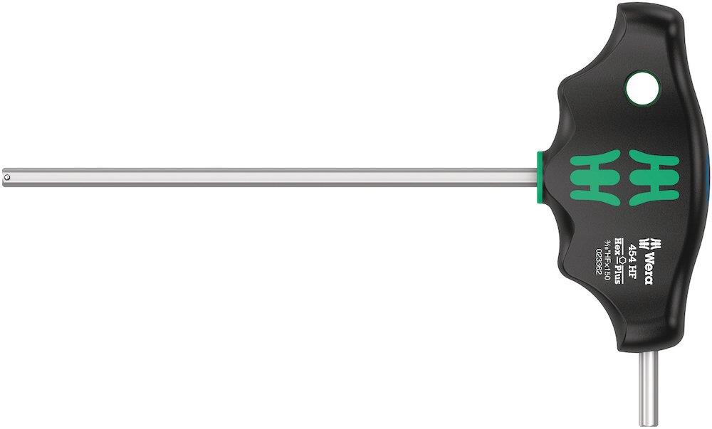 Wera 454 Hex-Plus HF Allen Key T-handle inch - 3/16", 150mm