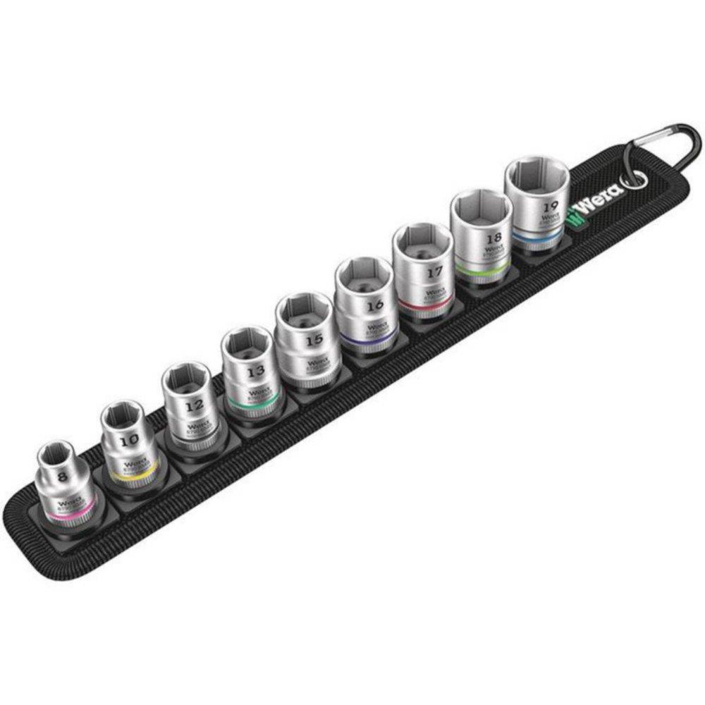 Wera BELT B4 Zyklop - 9PCS, 3/8"