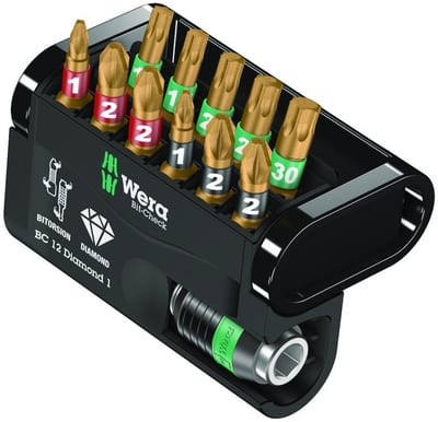 Wera Diamond 1 - 12PCS, PH/PZ/TX