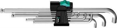 Wera PKLS/9 SM BM Hex Key Set short - 1,5-10 mm, 9PCS