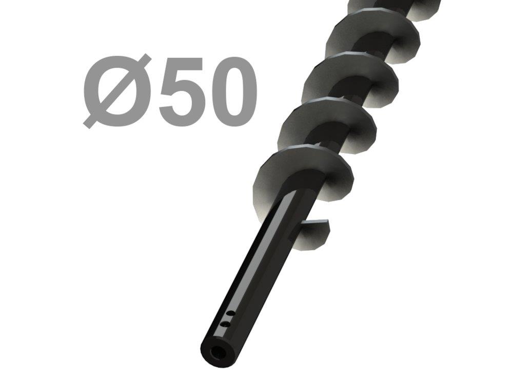 Woody Auger spiral with fixed shaft - 2000mm, 50mm