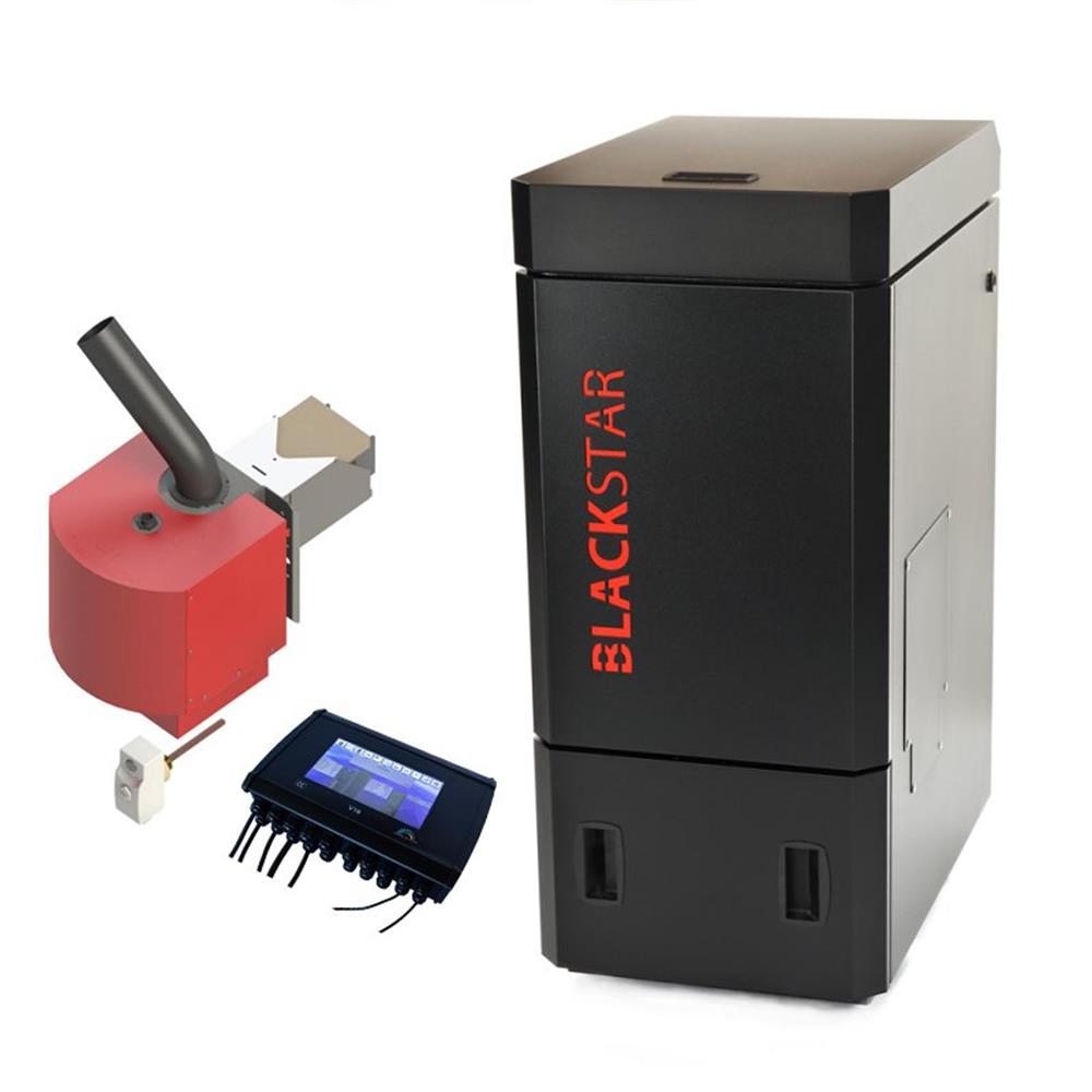 Woody Blackstar 1016 Boiler with 16 kW burner and V16 control - 130mm