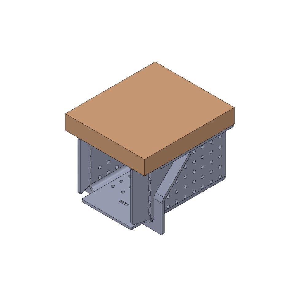 Woody Burner grate U-type with skamol 10 kW - 123mm