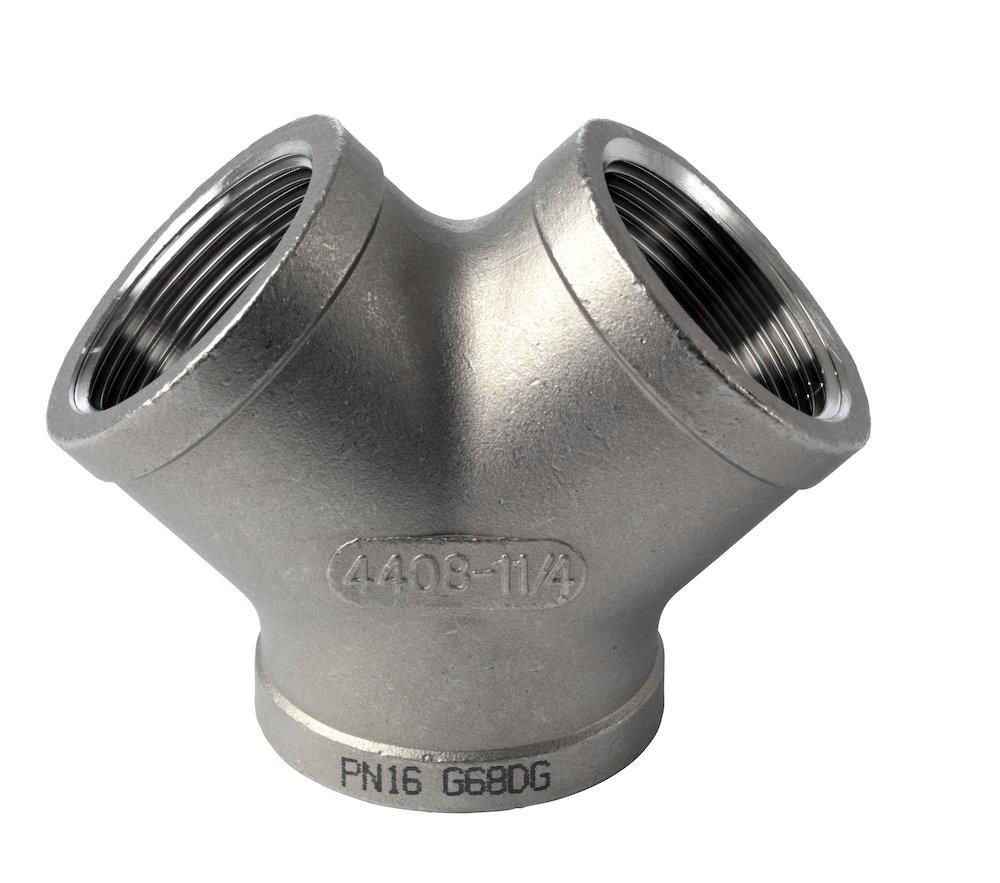 Y-Piece acid-resistant BSPP - 1/8", 1/8", 1/8"