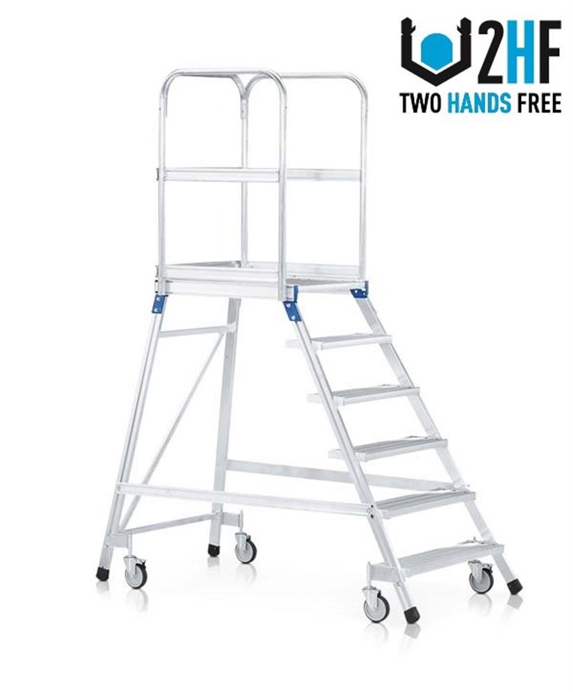 Zarges 41975 Platform Step Ladder - 1.68M, 1.68M, 7PCS, Yes