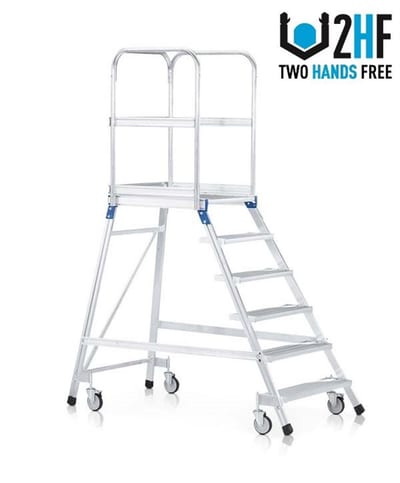 Zarges 41975 Platform Step Ladder - 1.68M, 1.68M, 7PCS, Yes