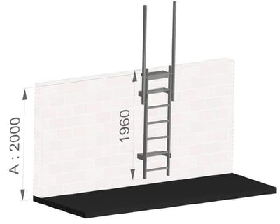 Zarges Ladder fixed - 2M