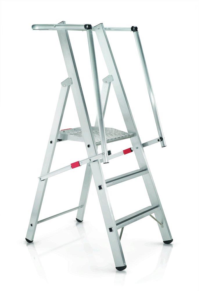 Zarges ZAP Neo S Platform Step Ladder - 1.93M, 0.74M, 3PCS, Yes