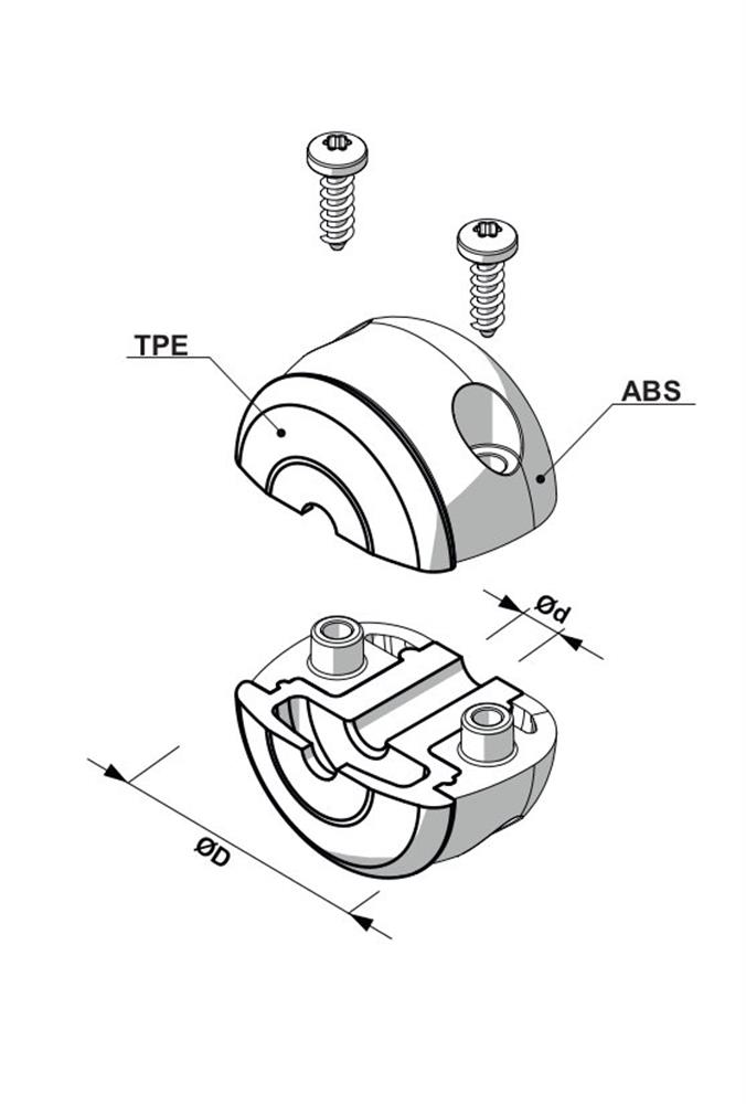 Zeca 943/5 Hose stop - 13,5 - 15mm