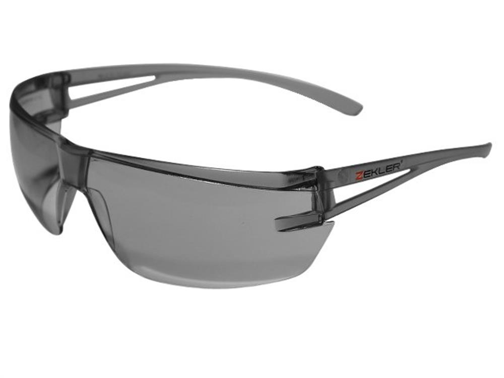 Zekler 36 Safety Glasses Grey Lens - Scratch-Resistant, Anti-Fog