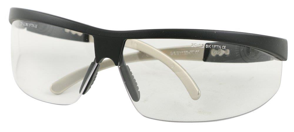 Zekler 73 Safety Glasses, Clear Scratch-Resistant Anti-Fog Lens - Size L