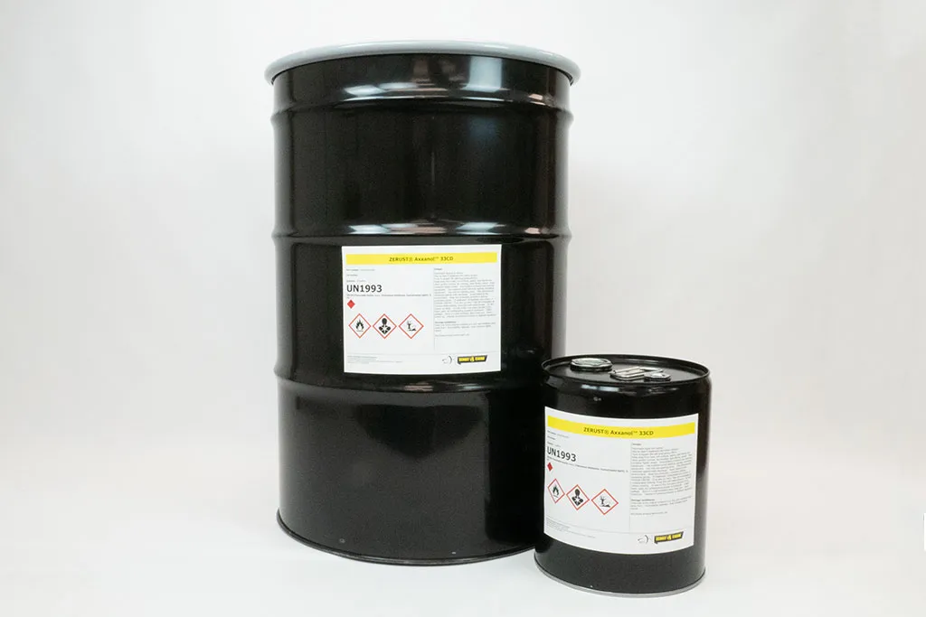 Zerust Axxanol 33CD Dry-to-Touch Rust-Preventative Liquid — 55 gal (208 L) drum