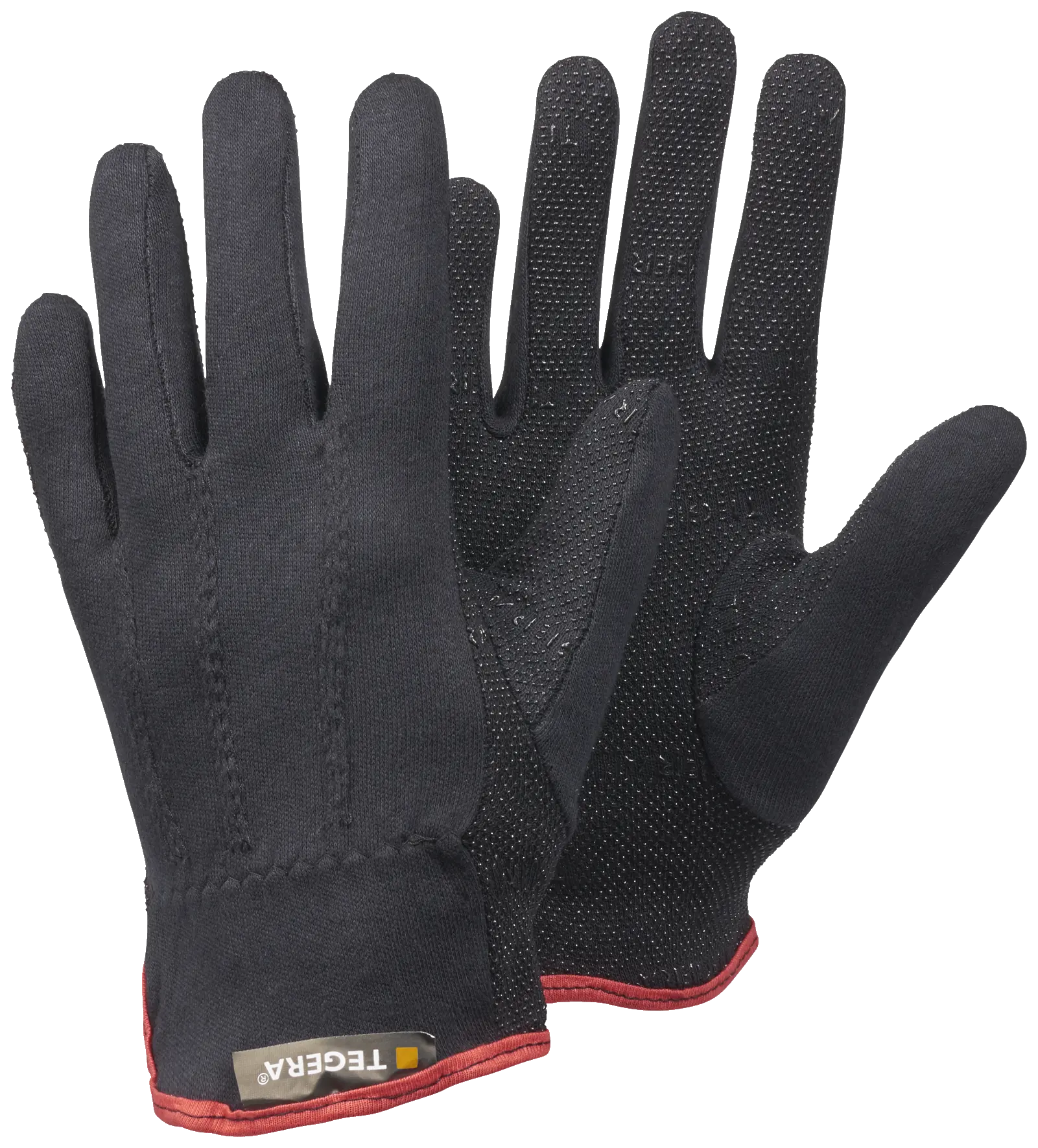 Tegera 8125 Cotton Assembly Glove with PVC Dots, Size 10